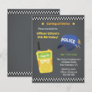 Search for police kids birthday invitations Party