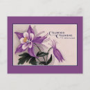Search for columbine flowers postcards Aquilegia
