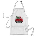 Search for retro red aprons Christmas tree