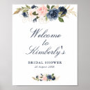 Search for navy blue and rose gold posters Bridal shower