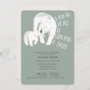 Search for mama bear baby shower invitations Green