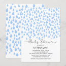 Search for raindrops baby shower invitations Modern