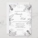 Search for black and white floral wedding invitations Classic