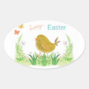 Search for chickens oval stickers Easter