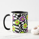 Search for black and white flowers mugs Abstract