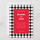 Search for red black and white save the dates Pattern