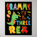 Search for 3rd birthday posters Three rex