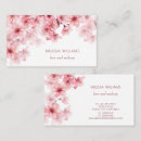 Search for flower shape business cards For her