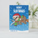 Search for sloth christmas cards Animals