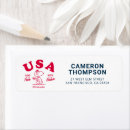 Search for memorial return address labels Patriotic