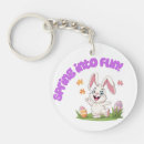 Search for colourful eggs key rings Easter bunny