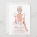 Search for gown bridal shower invitations Calligraphy script