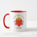 Search for strawberry birthday mugs Red