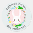 Search for easter flower stickers Rabbit