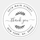 Search for rustic address stickers Elegant round logo