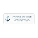 Search for anchor wedding return address labels Blue