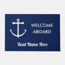 Search for navy blue doormats Boat owner