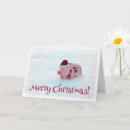 Search for adorable christmas cards Pig
