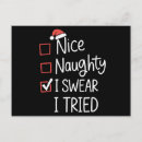 Search for naughty santa postcards Pyjamas