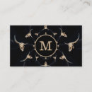 Search for cow skull business cards Cowboy