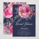 Search for navy and pink bridal shower invitations Blush