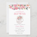Search for is brewing baby girl shower invitations Time for tea
