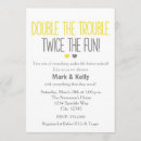Search for double trouble invitations Baby