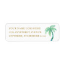 Search for beach house return address labels Tropical