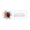 Search for navy and gold return address labels Watercolor