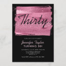 Search for gold brush strokes invitations Pink