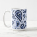 Search for blue paisley mugs Elegant