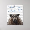 Search for animals with glasses canvas prints Steampunk