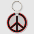 Search for peace symbols key rings Black