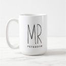 Search for couples shower mugs Modern calligraphy