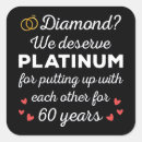 Search for diamond anniversary wedding stickers Couple