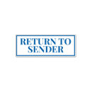 Search for return to sender rubber stamps Not at this address