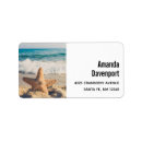 Search for starfish return address labels Seashell