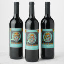 Search for sugar skull wine labels Halloween