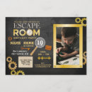 Search for clue birthday invitations Escape room
