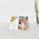 Search for sunflower wedding thank you cards Watercolor