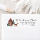 Search for cabin return address labels Watercolor