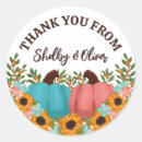 Search for fall thank you stickers Sunflowers