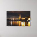 Search for golden gate bridge canvas prints Night