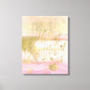 Search for blush pink canvas prints Inspirational