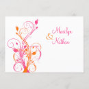 Search for fuchsia and orange wedding invitations Flowers