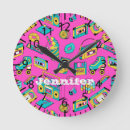 Search for retro pop art clocks Colourful