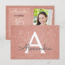 Search for monogram sweet 16 invitations Sparkle