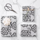 Search for black lace wrapping paper Flowers