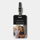 Search for honeymoon luggage tags Black and white