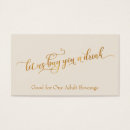 Search for bar cards invites Gold